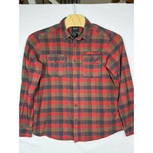 5.11 Tactical Flannel‎ Shirt Mens Large Red Brown Buffalo Plaid TLBLIN-4389-1